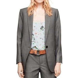 NWT ZADIG&VOLTAIRE amour gray suit jacket wwbl00272 size 34